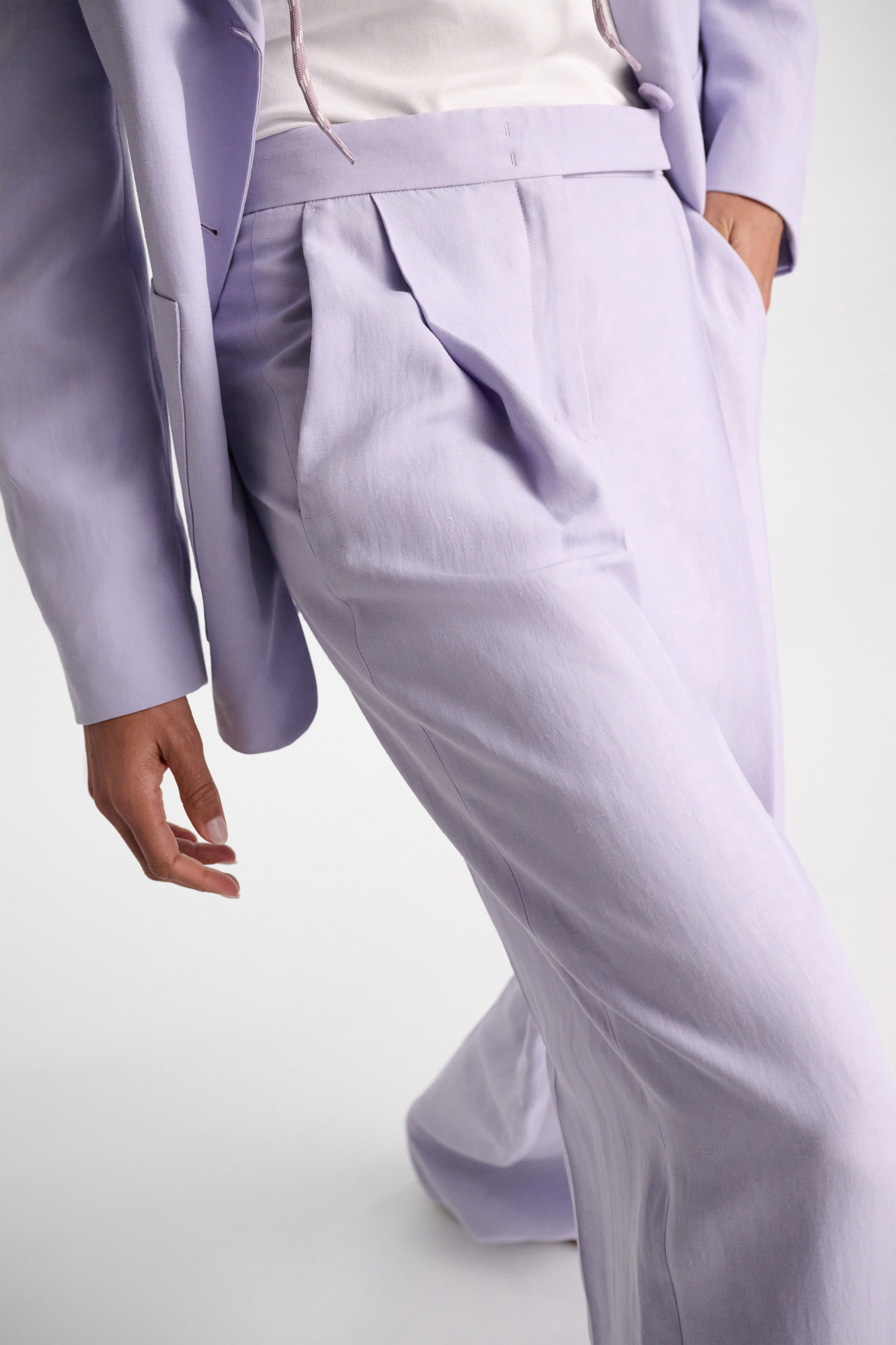 Dorothee Schumacher Technical linen pants violet